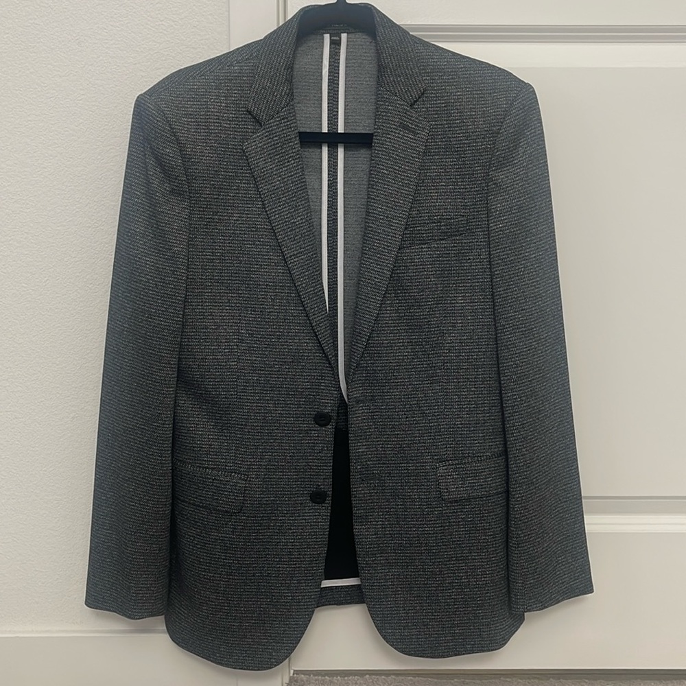 Express Grey Houndstooth Blazer, Sz 36 Short
